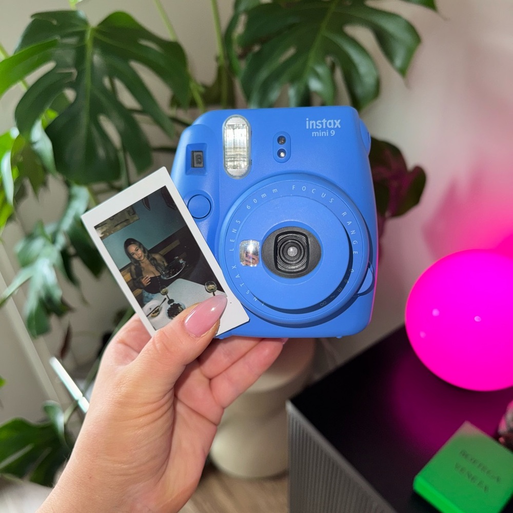 SOLD Instax Mini 9 Blue Instant Camera